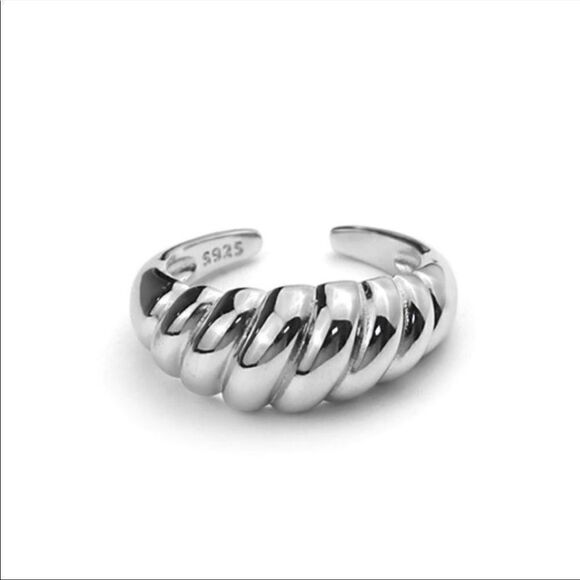 ✨New 925 Sterling Silver Dome Ring - Picture 3 of 4